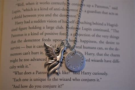 Harry Potter Dumbledore Phoenix Patronus Charm Necklace