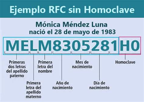 ¿Qué es el RFC sin Homoclave y para que sirve?