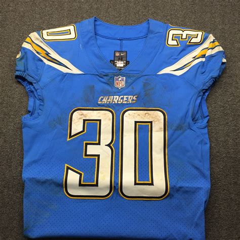 NFL - London Games Chargers Austin Ekeler Game Used Jersey VS. Titans ...