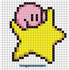 8 Bit Kirby Grid