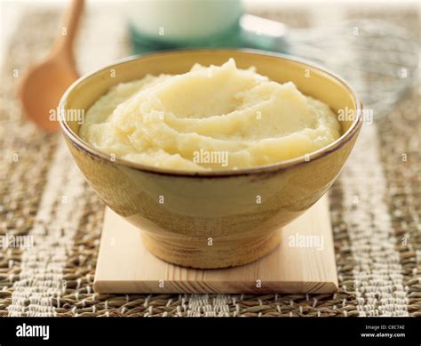 Potato puree Robuchon style Stock Photo - Alamy