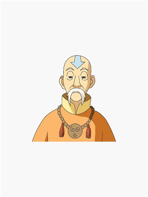 "Monk Gyatso (Avatar the Last Airbender)" Sticker for Sale by avatar ...