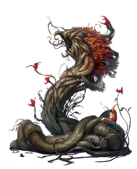 Viper Vine Pathfinder | Creature concept art, Fantasy beasts, Tree monster