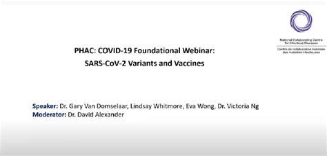 PHAC: COVID-19 Variants and Vaccines - Manitoba Association of Community Health