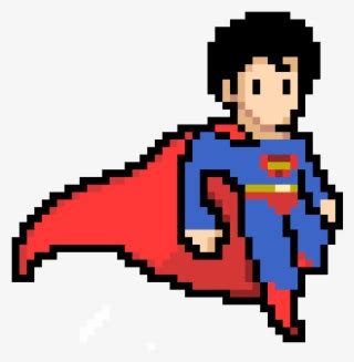 Pixel Art Minecraft Superman