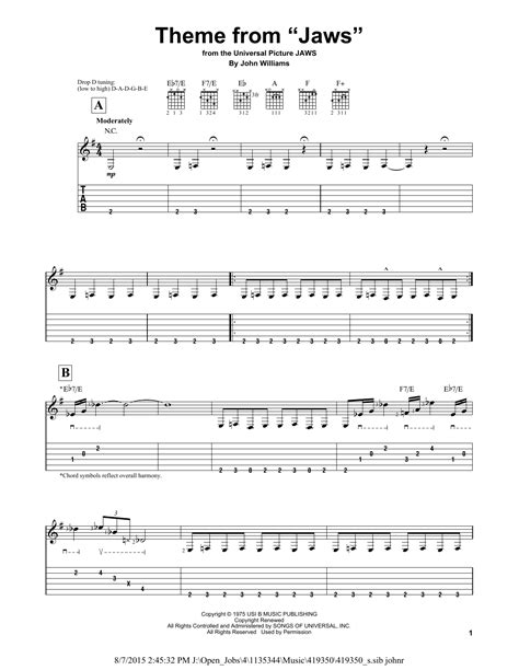 Theme From "Jaws" | Sheet Music Direct