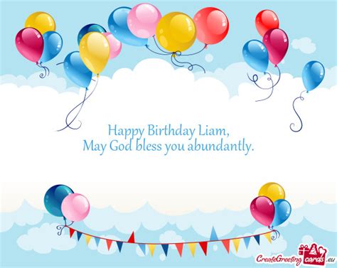 Happy Birthday Liam - Free cards