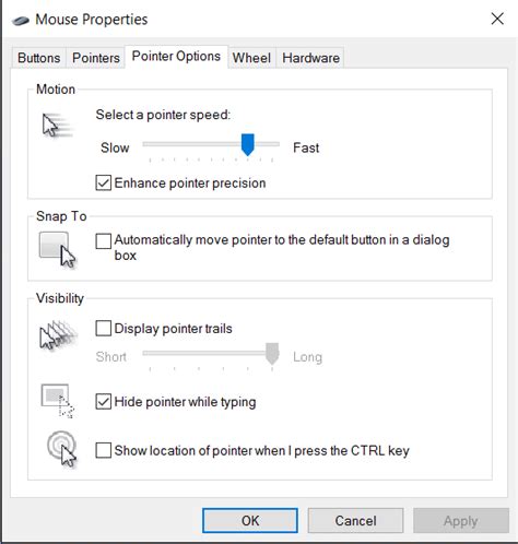 Default Mouse Settings? | Tom's Hardware Forum