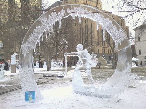 The Jack Frost ice sculpture took First Place at the St. Paul Winter Carnival in Minnesota. I ...