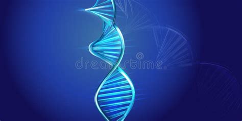 DNA Spiral Model on a Blue Background. Stock Vector - Illustration of structure, chemical: 229948034