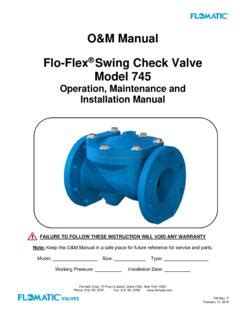 Swing Check Valve Installation Instructions | Swing check valve installation instructions | PDF4PRO