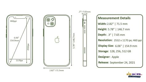 iPhone 13 Size, Price, Measurement and Dimension