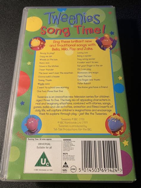 Tweenies - Song Time! (VHS, 1999) 5014503691424 | eBay