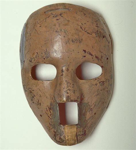 The famous mask worn by the great Jacques Plante on November 1, 1959 ...