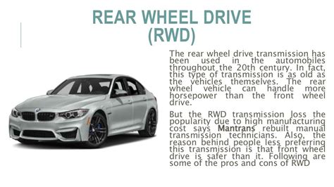 The Advantages and Disadvantages of Front Wheel Drive vs. Rear Wheel