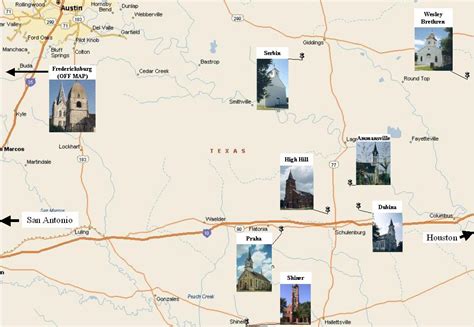 Map | The Painted Churches of Texas: Echoes of the Homeland | KLRU-TV ...