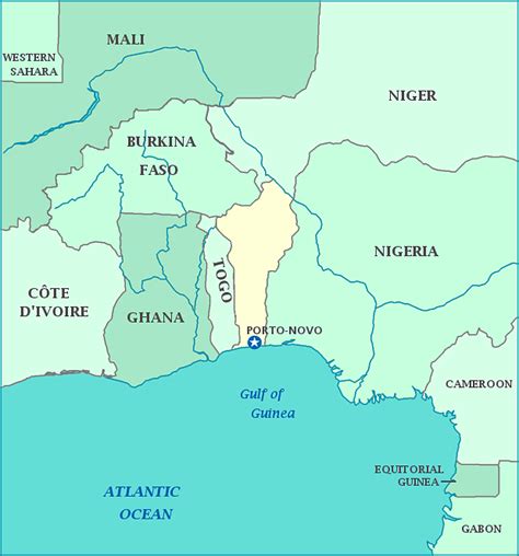 Bight Of Benin Africa Map