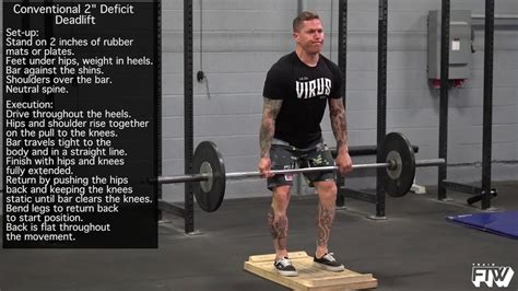 Conventional 2" Deficit Deadlift - YouTube