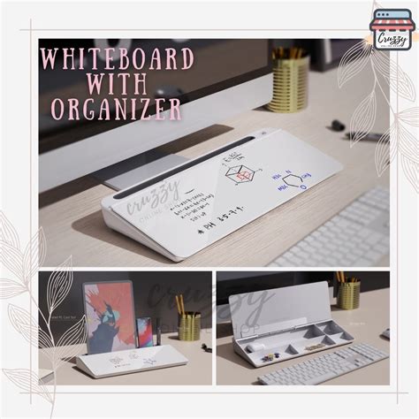 Desk Whiteboard and Organizer / Desktop Whiteboard and Organizer / Whiteboard for Table | Shopee ...