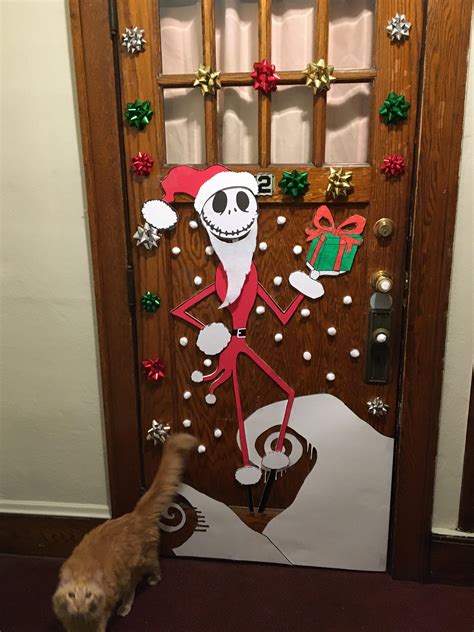 Jack Skellington Door Decor : r/crafts