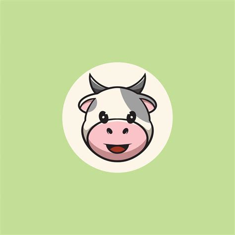 Cute Cow Smilling 15645061 Vector Art at Vecteezy