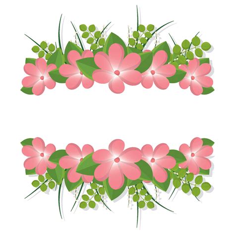 Isolated colored empty floral banner Vector 28270796 Vector Art at Vecteezy