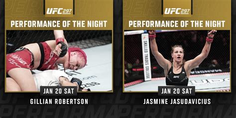 UFC 297 Performances of the Night: Gillian Robertson & Jasmine ...