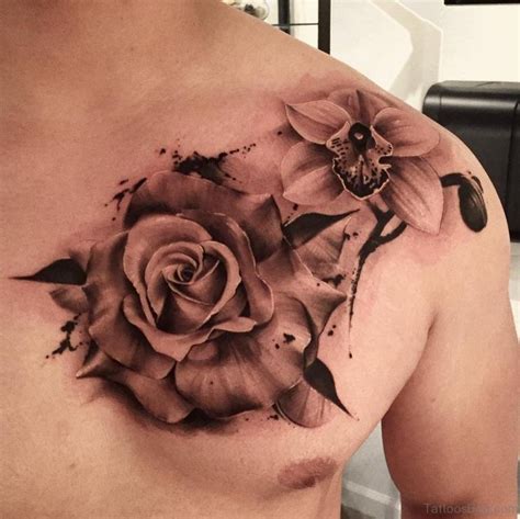 70 Brilliant Rose Tattoos For Chest