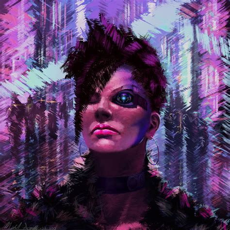 80s Cyberpunk Lady on Behance