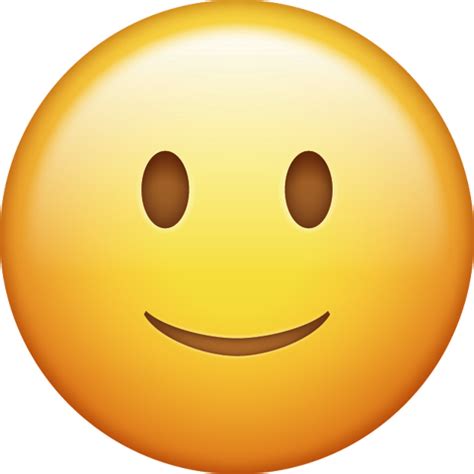Download Slightly Smiling Iphone Emoji Icon in JPG and AI | Emoji Island