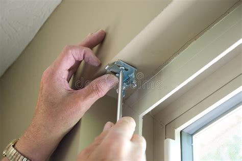 Installing Blinds stock photo. Image of work, improvements - 19433544