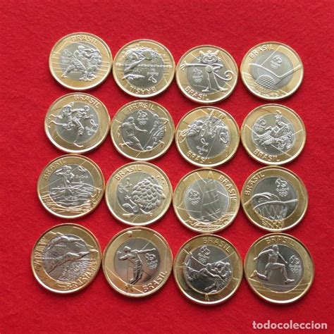 Brasil 16 monedas diferentes x 1 real 2014 2015 - Vendido en Venta ...