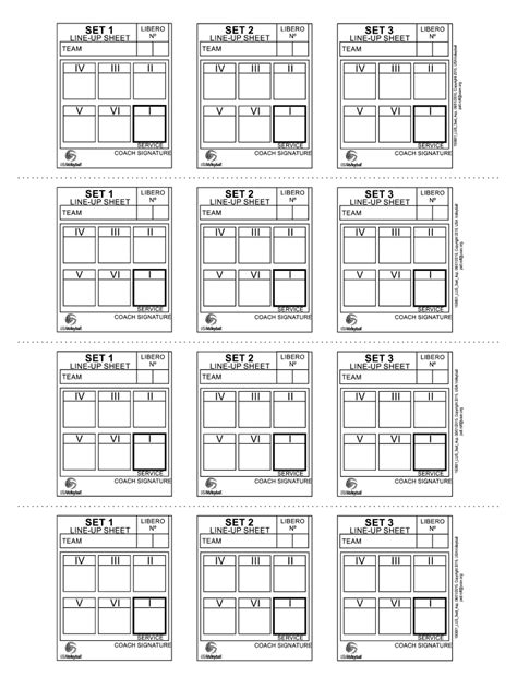 Volleyball rotation sheets: Fill out & sign online | DocHub