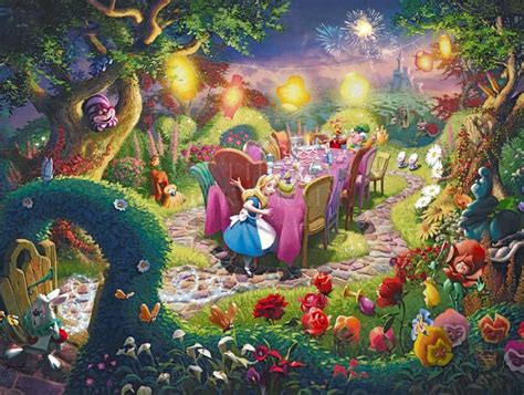 Disney Mad Hatter’s Tea Party - Thomas Kinkade Smoky Mountains