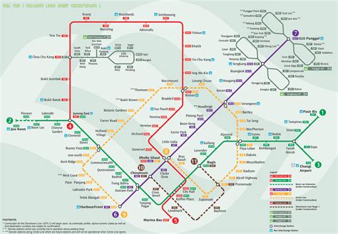 Amazing 20 MRT Maps of Singapore - MRT network map | MRT map ...