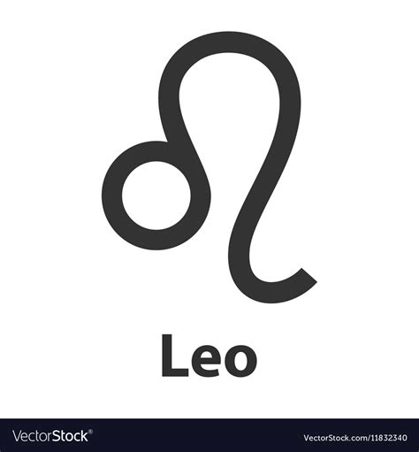 Leo lion zodiac sign icon Royalty Free Vector Image