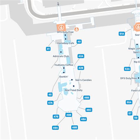 Los Angeles Airport Terminal 4 Map & Guide