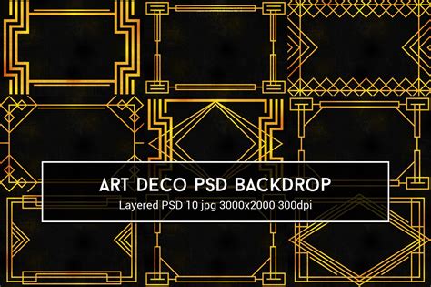 Art Deco PSD Backdrop | Textures ~ Creative Market