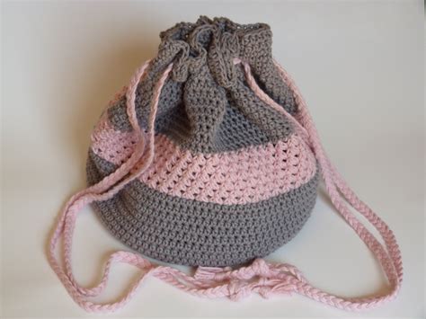 Crochet Spot » Blog Archive » Free Crochet Pattern: Evelyn Drawstring Bag - Crochet Patterns ...