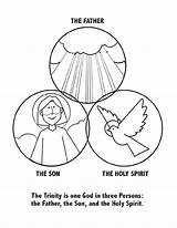 Holy Trinity Coloring Page Free Printable Pages Sketch sketch template