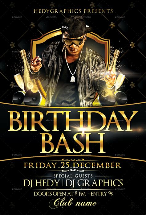 Birthday Bash - Flyer Template, Print Templates | GraphicRiver