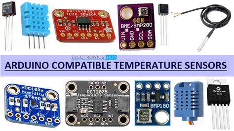 List of Arduino Compatible Temperature Sensors | DHT22, DS18B20