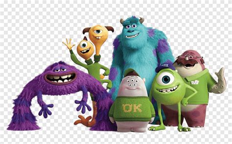 Monster Inc. characters, Monsters University Group, at the movies, cartoons png | PNGEgg