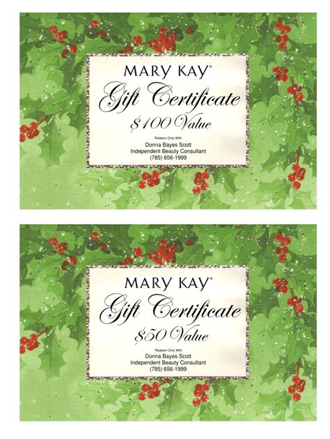 2011-2024 Form Mary Kay Gift Certificate Fill Online, Printable, Fillable, Blank - pdfFiller