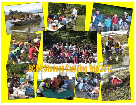 Camping trip collage – Bamfield Community School Association