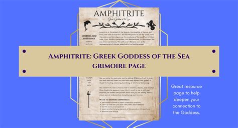 Amphitrite Greek Goddess Symbols