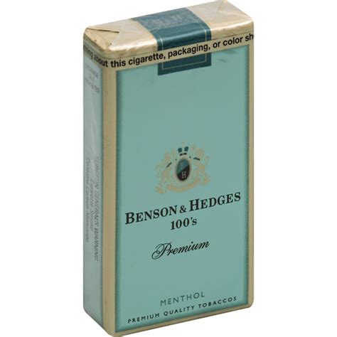 Benson & Hedges Cigarettes, Premium, Menthol, 100's | Tobacco | Sun Fresh