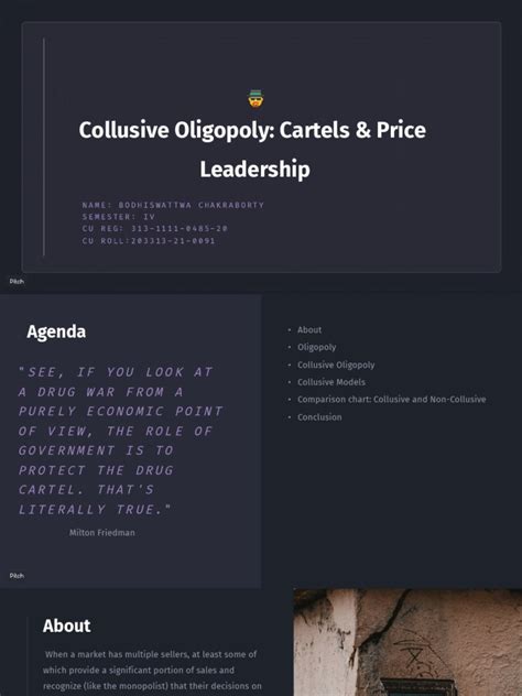 Collusive Oligopoly - Cartels & Price Leadership | PDF | Oligopoly ...