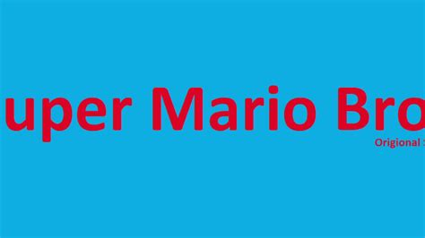 Super Mario Dies Sound Effect. - YouTube