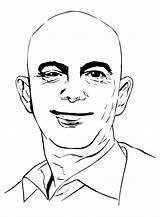 Billionaire Jeff Bezos Coloring Page  Free Printable Pages sketch template